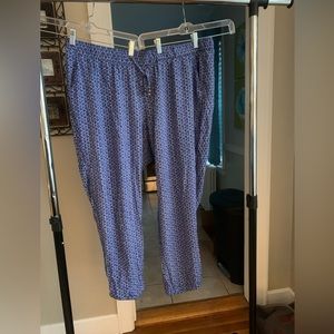 Old Navy NWOT 2x printed rayon pull on pants